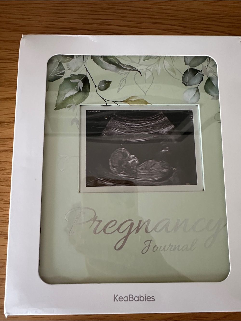 KeaBabies Green Pregnancy Journal Picture Frame Keepsake